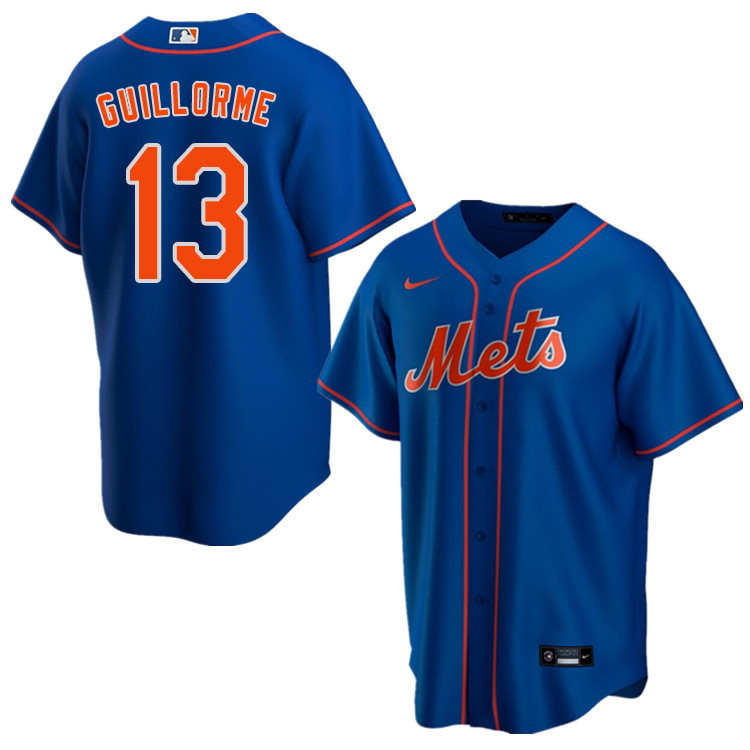 Nike Men #13 Luis Guillorme New York Mets Baseball Jerseys Sale-Blue